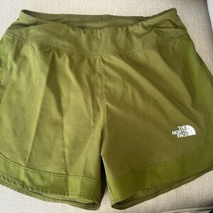 The North Face Women's Green Athletic Shorts